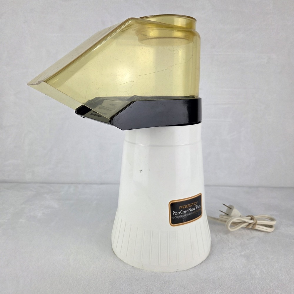 Vintage Presto PopCorn Now Plus 0482005 Hot Air Popcorn Popper 1440W USA